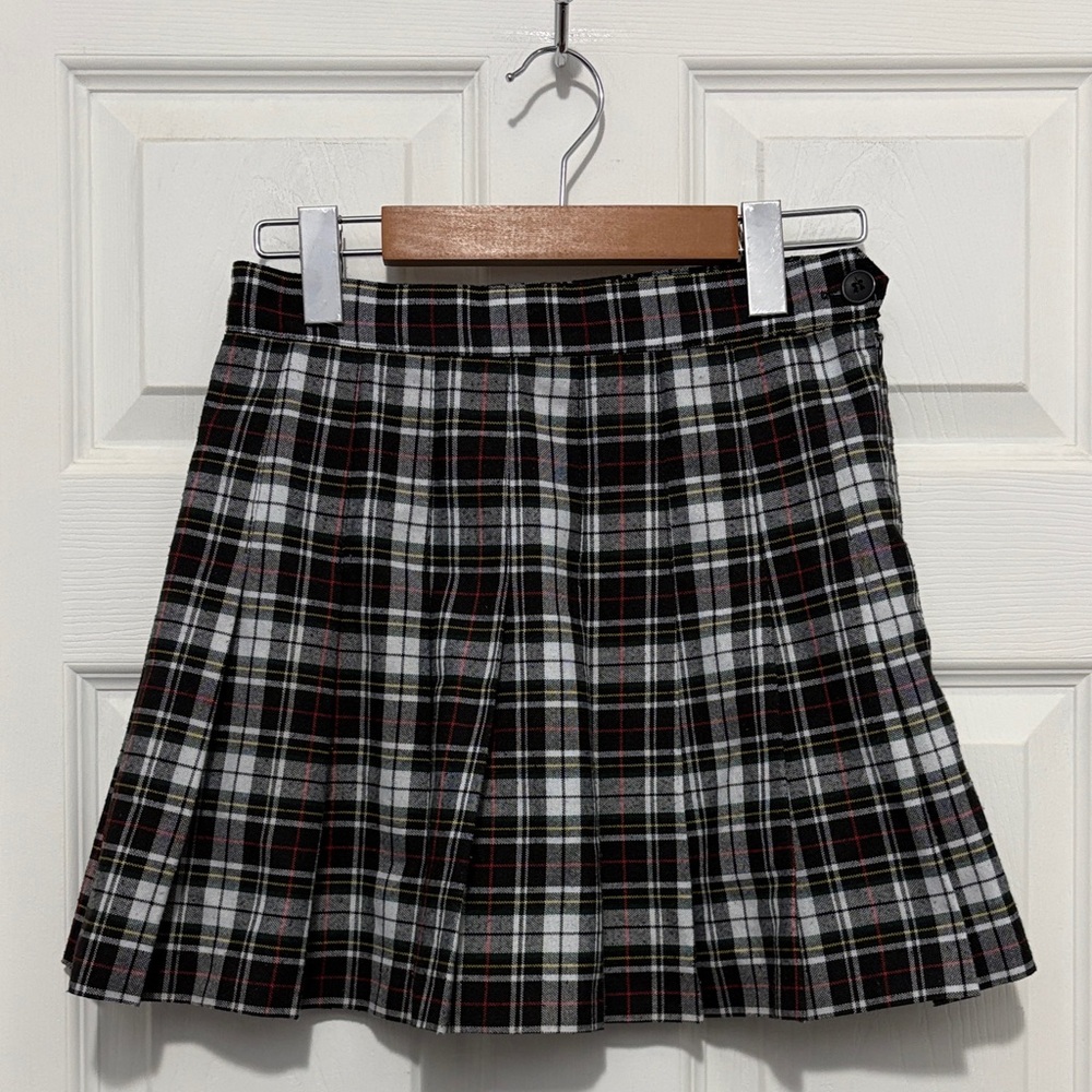 American Apparel Classic Plaid Pleated Skirt